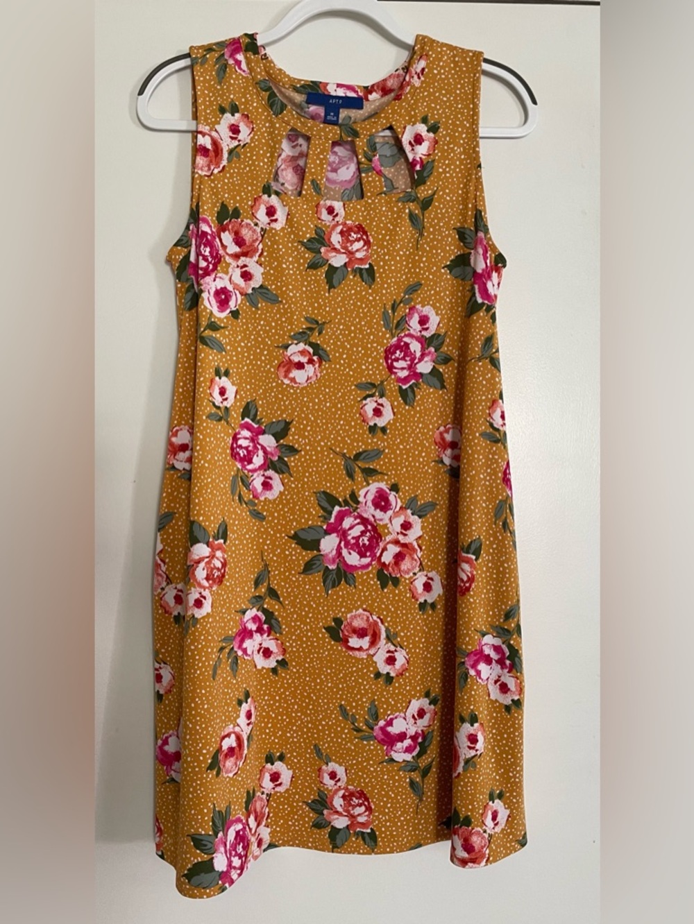Womens Apt. 9 Floral Sleeveless Swing Dress Medium